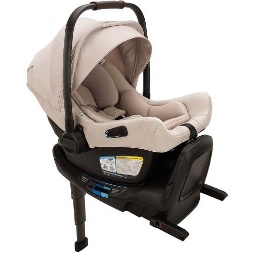 Nuna PIPA Aire RX Infant Car Seat + PIPA RELX Base with Load Leg - Biscotti