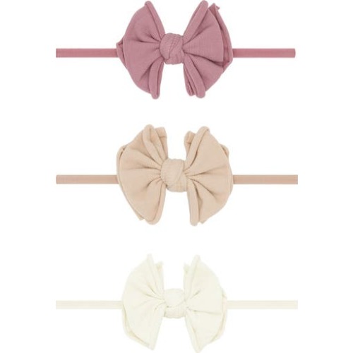 3-Pack Baby Fab Skinny Bow Headbands