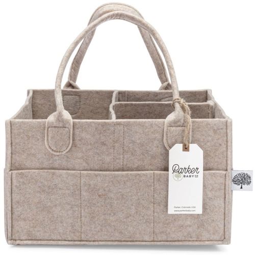 Parker Baby Co. Felt Diaper Caddy Regular - Oatmeal