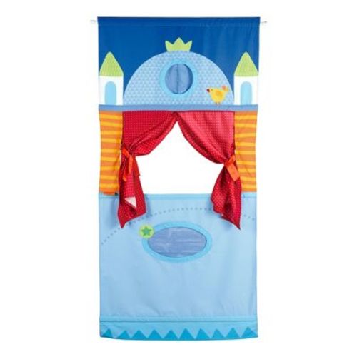 Haba Doorway Puppet Theater - Space Saver With Adjustable Rod Fits In Most Doorways