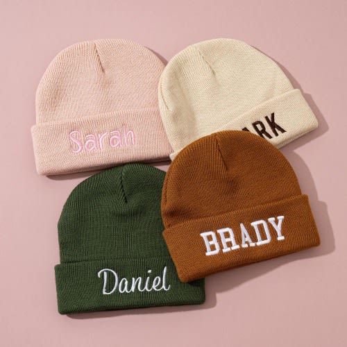 Embroidered Name Newborn Hat, Personalized Beanie Hat, Baby Name Hat, Unisex Toddler Hat, Newborn Hat, Baby Shower Gift, Kids Christmas Gift