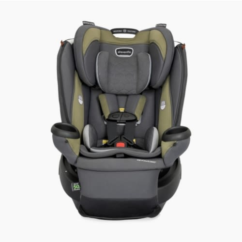 Evenflo Revolve360 Extend All-in-One Rotational Car Seat with Quick Clean Cover - Rockland Green