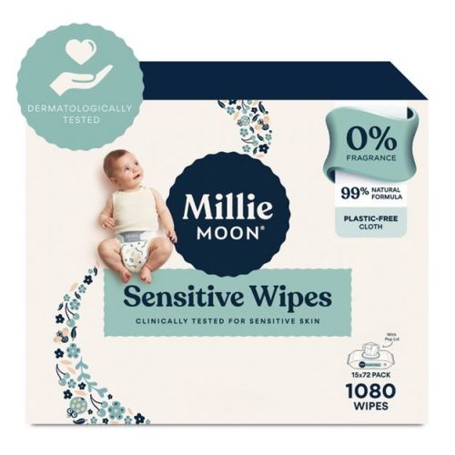 Millie Moon Sensitive Wipes - 1080ct