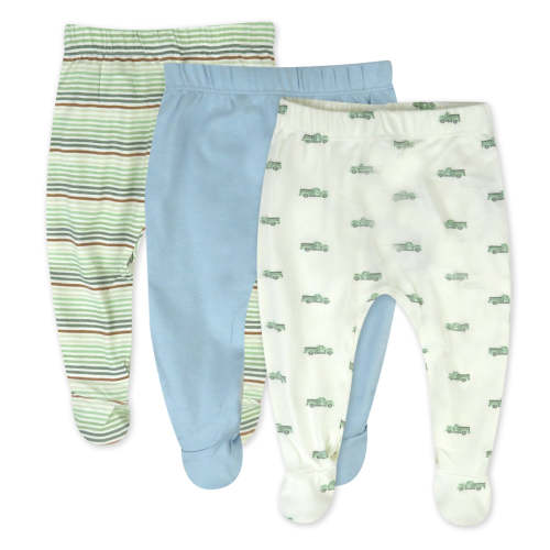 3-Pack Organic Cotton Footed Pants | Honest Baby Clothing