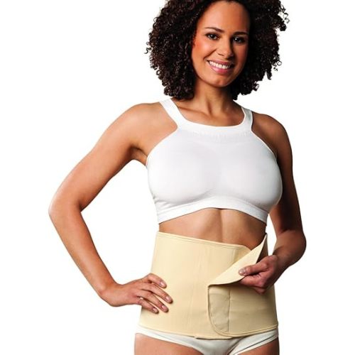 Seamless Organic Cotton Belly Binder - Natural - S/M