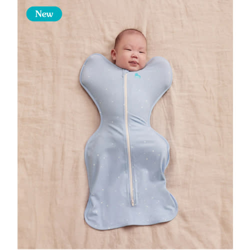 Swaddle Up™ 1.0 TOG Cotton Powder Blue Twinkle