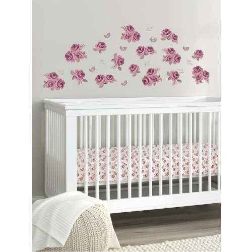 Modern Moments by Gerber Peel and Stick Wall Decals Set, Roses