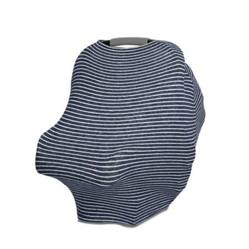 Aden + Anais Snuggle Knit Multi Use Cover - Navy Stripe
