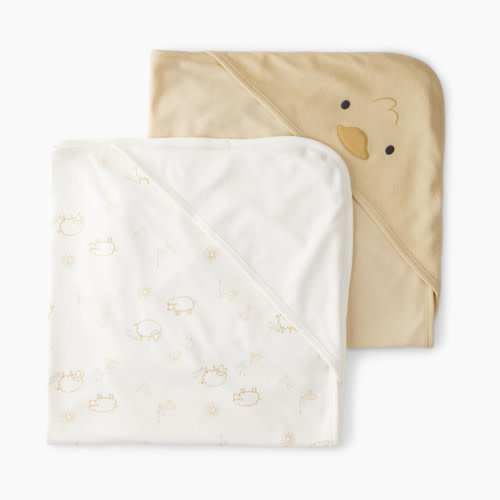 Carter's Hooded Towel (2 Pack) - Cream, O/S