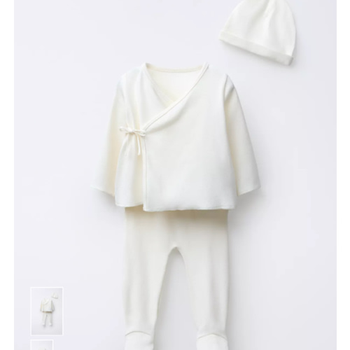 NEWBORN SET AND POUCH - Oyster-white | ZARA United States