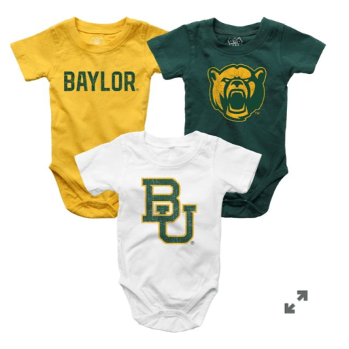 Baylor University Infant Bodysuit 3-Pack