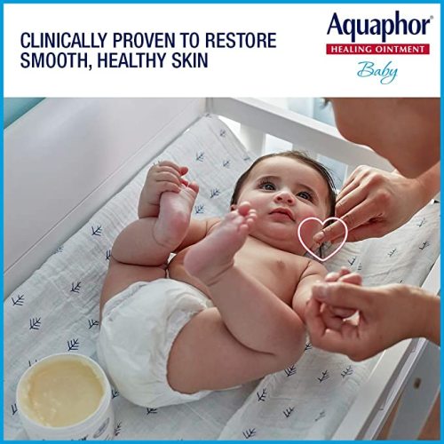 Aquaphor Baby Healing Ointment Advanced Therapy Skin Protectant, Dry Skin and Diaper Rash Ointment, 14 Oz Jar