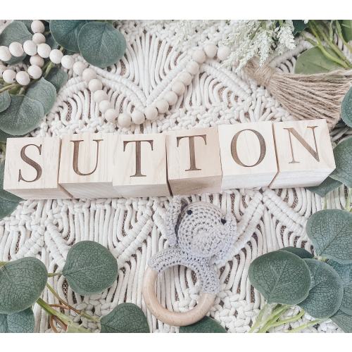 Personalized Wooden Name Blocks |Personalized Pregnancy Name Announcement Blocks |Baby Shower Gift | Social Media Photo Prop| Custom Nursery