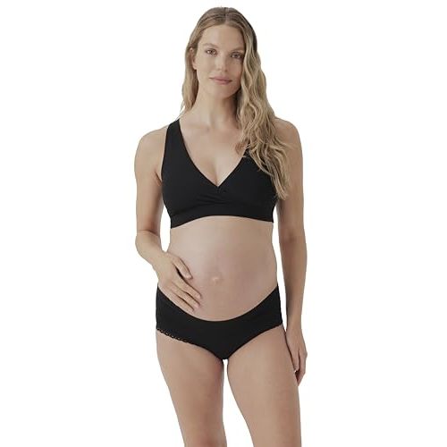 Pact Organic Cotton Maternity Nursing Bralette for Breastfeeding - Stretchy, Wireless