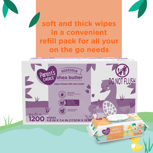 Parent's Choice Shea Butter Baby Wipes (Choose Your Count)