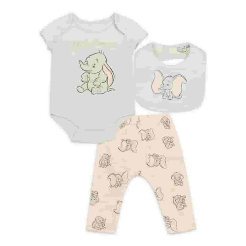 Disney Newborn Baby Girls Layette Set, 3pcs Bib Set, Sizes 0/3 Months - 3/6 Months - 6/9 Months