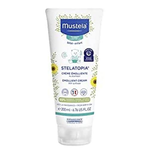 Amazon.com: Mustela Stelatopia Eczema-Prone Skin Emollient Baby Cream - Moisturizing Body Lotion with Natural Avocado & Sunflower Oil - Fragrance-Free - 6.76 fl. oz. : Baby