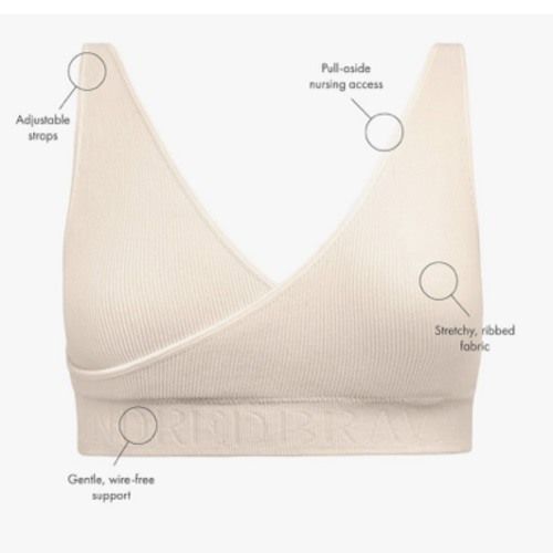 Kindred Bravely Sublime Adjustable Crossover Nursing Bra for Breastfeeding | Wireless Maternity Bra