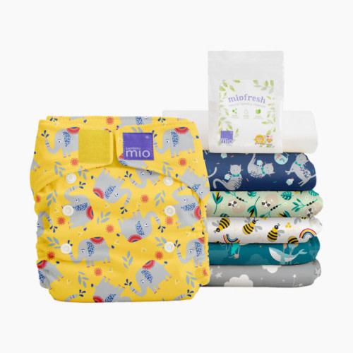 Bambino Mio Miosolo All-In-One Reusable Cloth Diaper Set (6 Pack) - Favorites, One Size