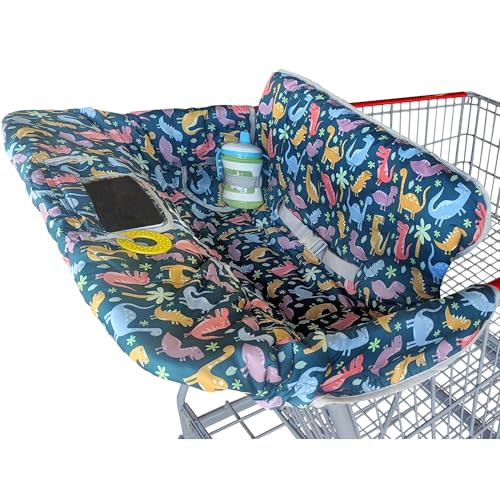 Suessie Shopping Cart Cover and High Chair Cover, Dinosaurs
