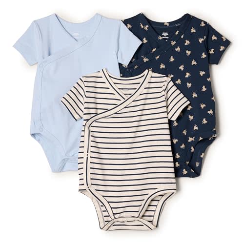 Amazon Essentials Unisex Baby Side Snap Short Sleeve Bodysuit