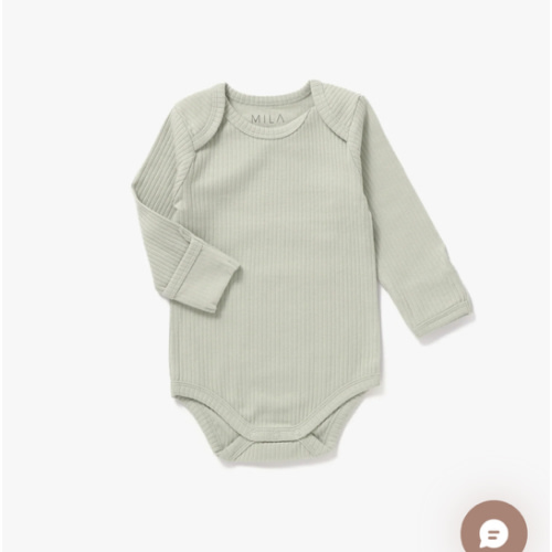 Ribbed Bodysuit | Pistachio