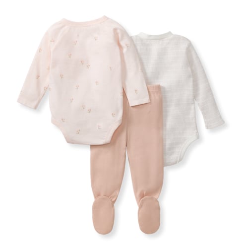Ditsy Floret 3 Piece Bodysuit & Pant Set – Burt's Bees Baby
