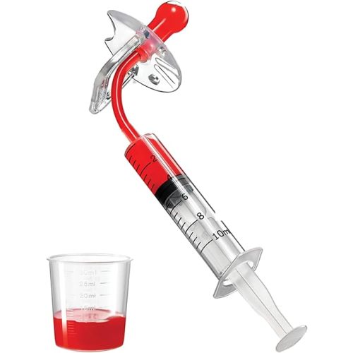 Baby Medicine Syringe Pacifier for Oral Feeding, Liquid Baby Medicine Dispenser, Newborn & Infant Pacifier Medicine Dispenser, Baby Essentials Medicine Pacifier Dispenser Infant (1 Pk)