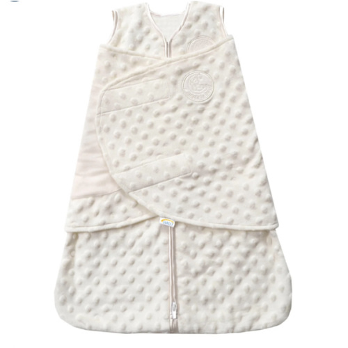 Cream Plushy Dot Velboa Swaddle - Newborn | HALO