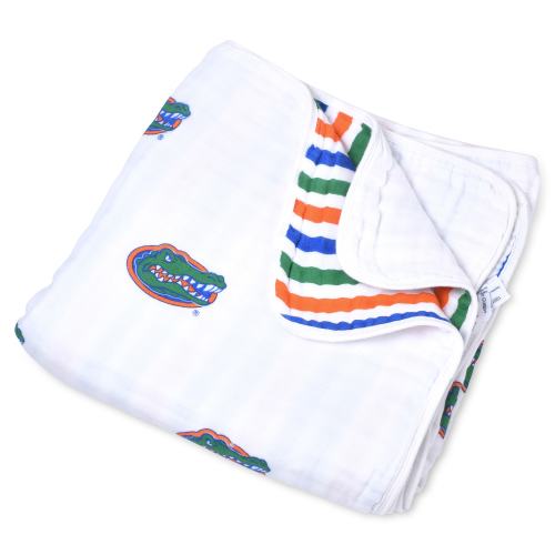 Infant Three Little Anchors Florida Gators 47" x 47" Muslin 4-Layer Blanket