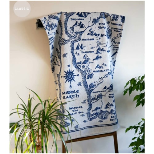 Realm of Middle-earth Ink Lightweight Baby's Blanket