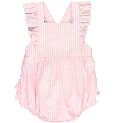 Rufflebutts Baby Toddler Pinafore Cross-back Woven Romper