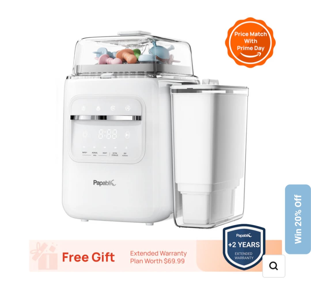 Papablic SafeguardPlus™ Baby Bottle Washer System