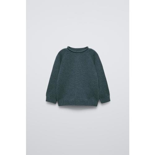 100% MERINO WOOL SWEATER - Petrol blue | ZARA United States