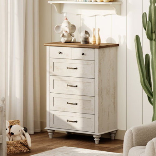 Charlton Home® Scarlett Kids 5 - Drawer Dresser & Reviews | Wayfair