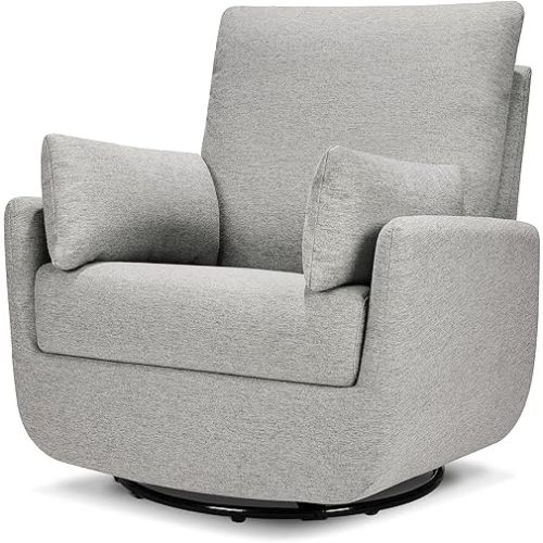 DaVinci Juno Swivel Glider in Frost Grey, Greenguard Gold & CertiPUR-US Certified