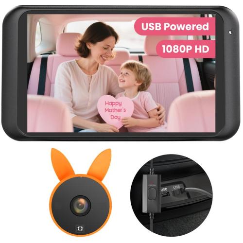 USB Baby Car Camera 1080P 4.5" Plug-and-Play Monitor 3X Zoom - TikTok Shop