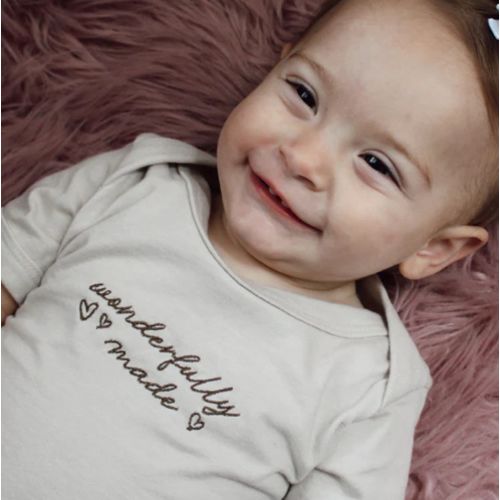 Wonderfully Made Embroidered Onesie – Live Action