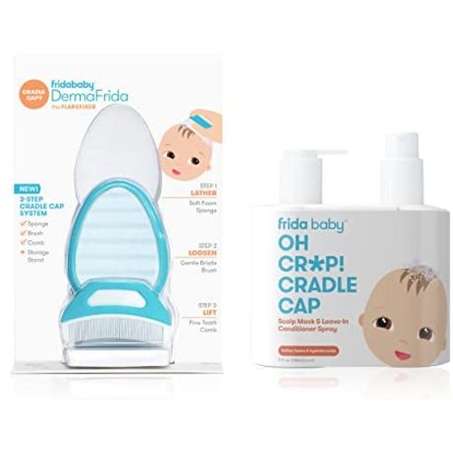 The 3-Step Cradle Cap System with Scalp Spray + Scalp Mask by Fridababy