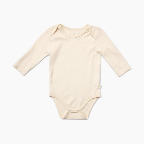 Tiny Kind Solid Long Sleeve Bodysuit - Antique White, 0-3 M