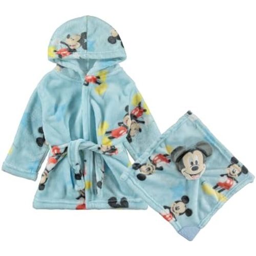 Disney baby-boys Baby Robe With Lovie Attacehment