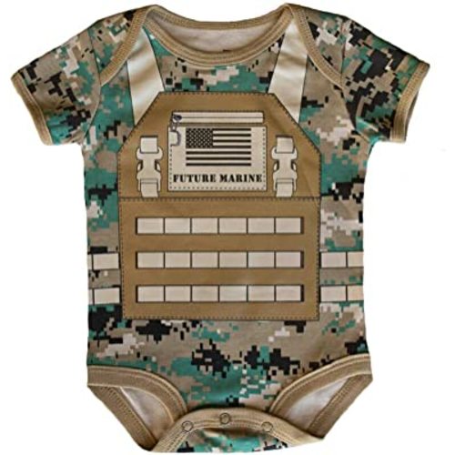 U.S.M.C. Future Marine Flak Jacket Baby Bodysuit (6-9 Months)