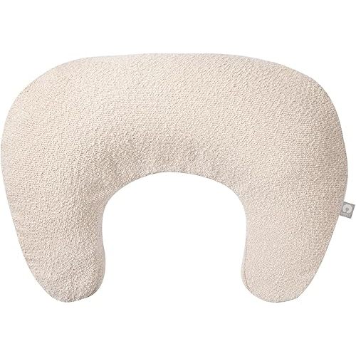 Boppy Nursing Pillow - Ergonomic Bottle & Breastfeeding Pillow with High, Firm, Large Area, Water-Repellent Cushion with Washable Cover; Baby Safety Alliance Verified - Oatmeal Boucle