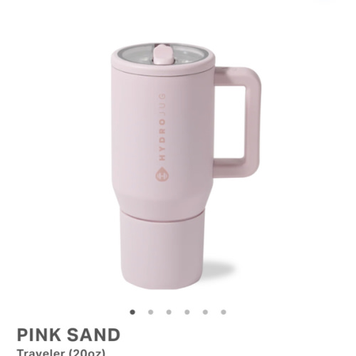 HydroJug Traveler 20oz – Pink Sand Insulated Tumbler