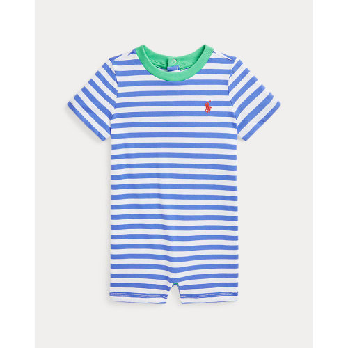 Striped Cotton Jersey Shortall