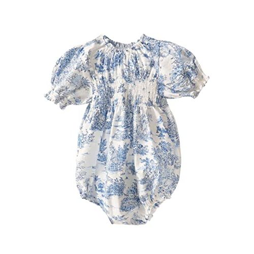 NOTHING FITS BUT Baby’s Classic Linen Cotton Dress, Hana Onesie, Infant’s Casual Frock
