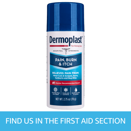 Dermoplast Pain Relief Spray for Minor Cuts, Burns and Bug Bites, 2.75 oz
