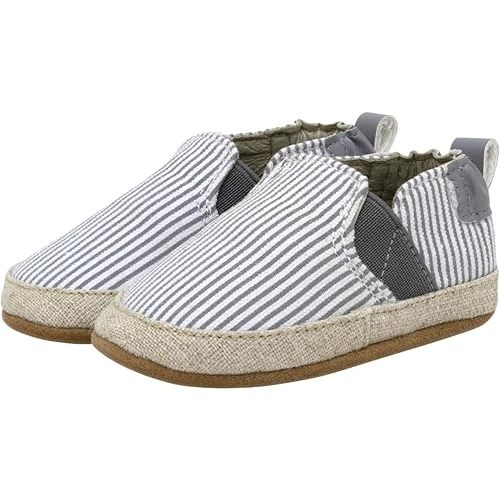 Robeez Baby Boys and Unisex Soft Soles Slip-Resistant Crib Shoes Slippers for Infant and Toddler, 0-24 Months