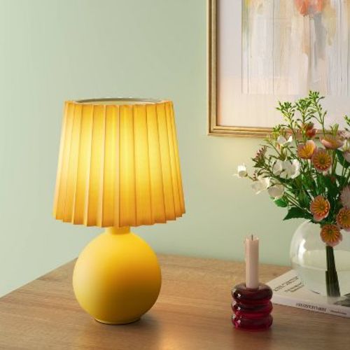Mini Ceramic Lamp Yellow - Room Essentials™