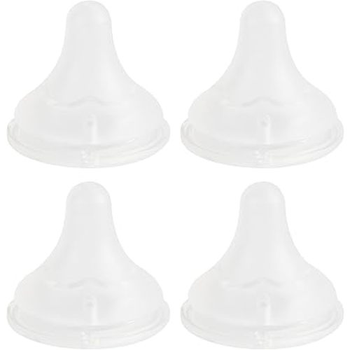 Silicone Nipple (M) for Spectra Baby Bottles, Medium Flow, 3m+, 4 Count